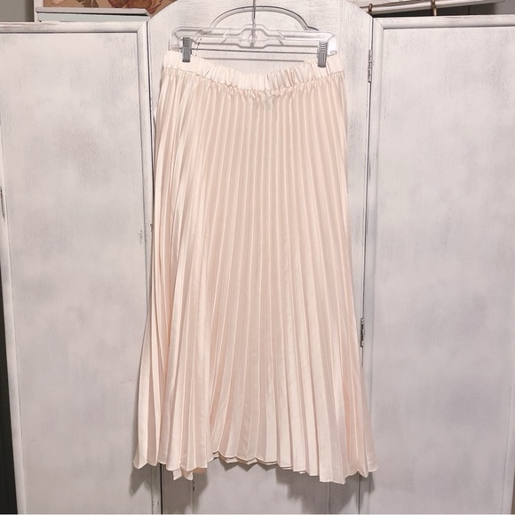 ARULA Dresses & Skirts - NWT Arula Elegant Cream Pleated Skirt